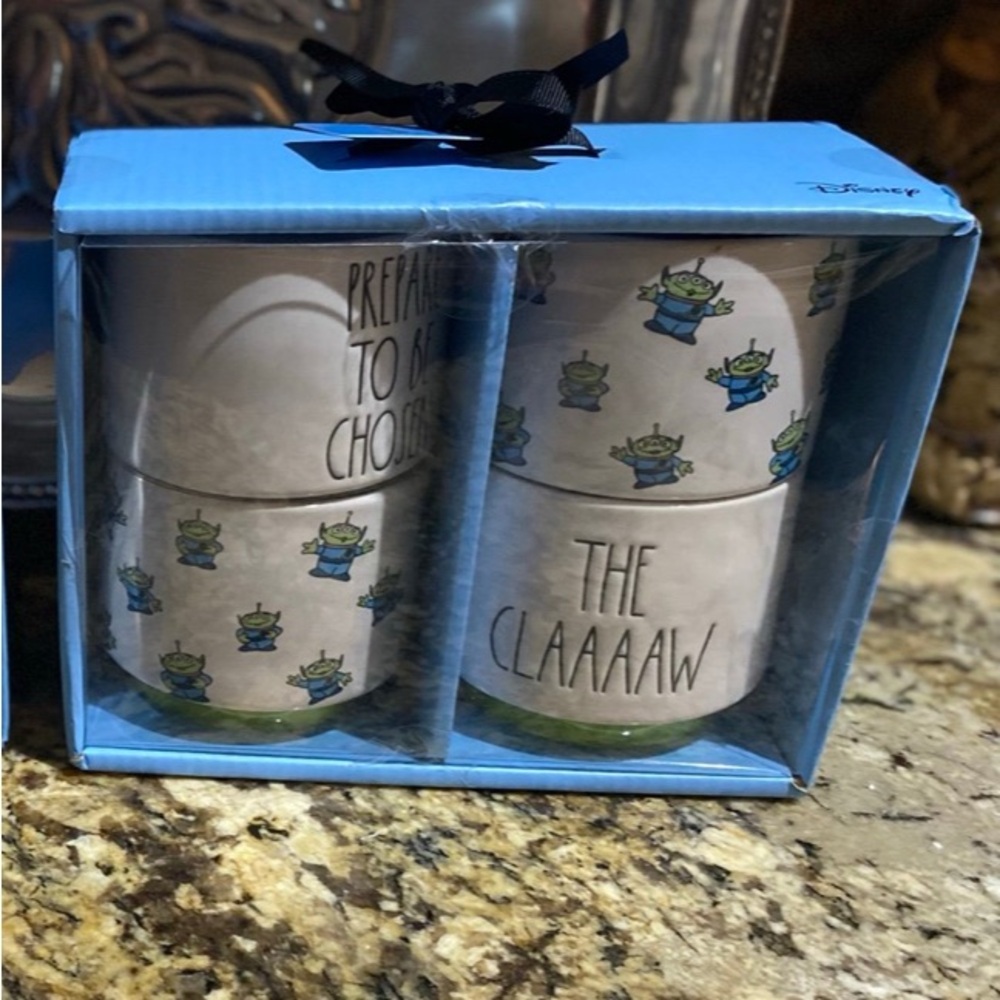 Rae Dunn Disney Pixar TOY STORY Ramekin set of 4 - Brand new The Claaw Chosen